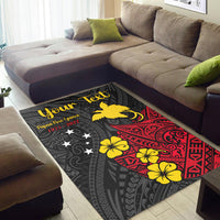 Custom Personalised Papua New Guinea Anniversary Area Rug 47th Independence Day Since 1975 LT13 - Wonder Print Shop
