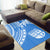 Fiji Rugby Sevens Area Rug Fijian 7s Tapa Polynesian Blue Ver.01 LT13 - Wonder Print Shop