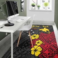 Custom Personalised Papua New Guinea Anniversary Area Rug 47th Independence Day Since 1975 LT13 - Wonder Print Shop