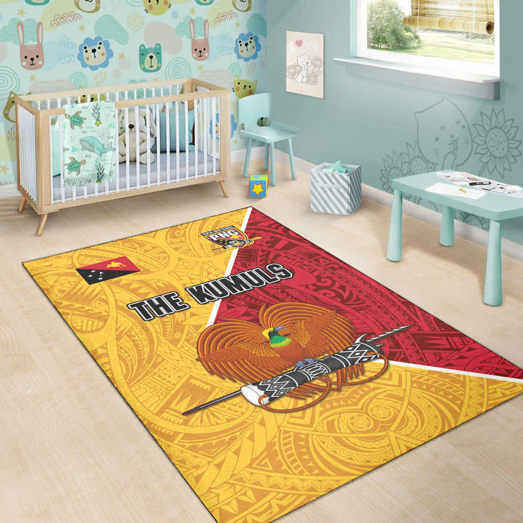 The Kumuls PNG Area Rug Papua New Guinea Polynesian Dynamic Style - Wonder Print Shop