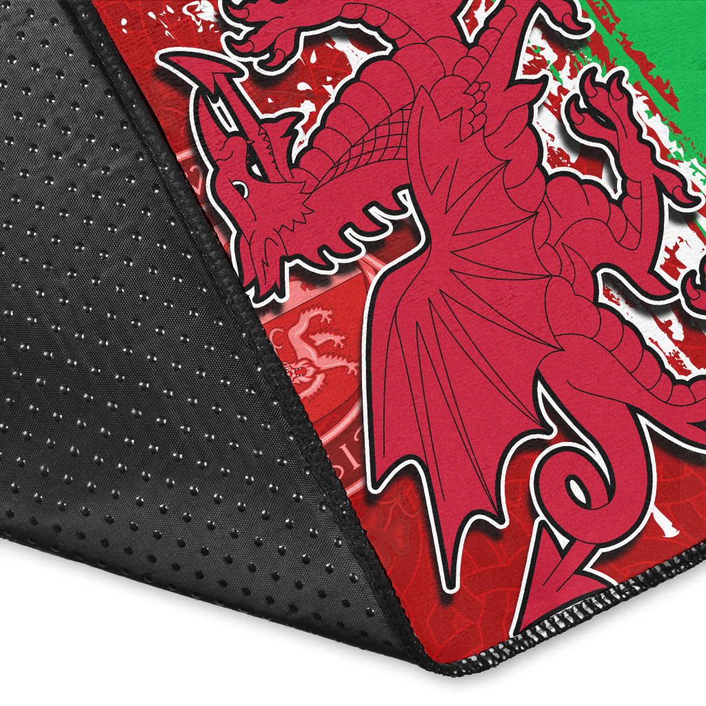 (Custom Personalised) Wales Football 2022 Area Rug Come On CYMRU The Red Wall LT13 - Wonder Print Shop