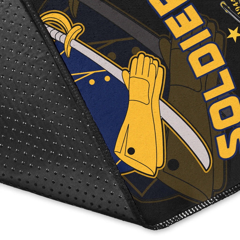 Buffalo Soldiers Area Rug BSMC Club Adore Motorcycle LT13 - Wonder Print Shop