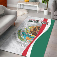 Custom Personalised Mexico Area Rug Mexican Eagles Aztec Pattern LT13 - Wonder Print Shop