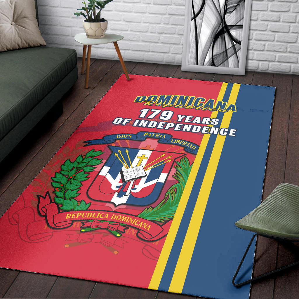 Dominican Republic Area Rug Happy 179 Years Of Independence - Wonder Print Shop