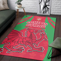 Wales Rugby Area Rug The Dragons National Team Come On Cymru - Wonder Print Shop