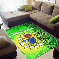 Cook Islands Area Rug Cook Islands Coat Of Arms Turtle Polynesian - Wonder Print Shop