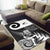 New Zealand Silver Fern Rugby Area Rug All Black Maori Koru - Wonder Print Shop