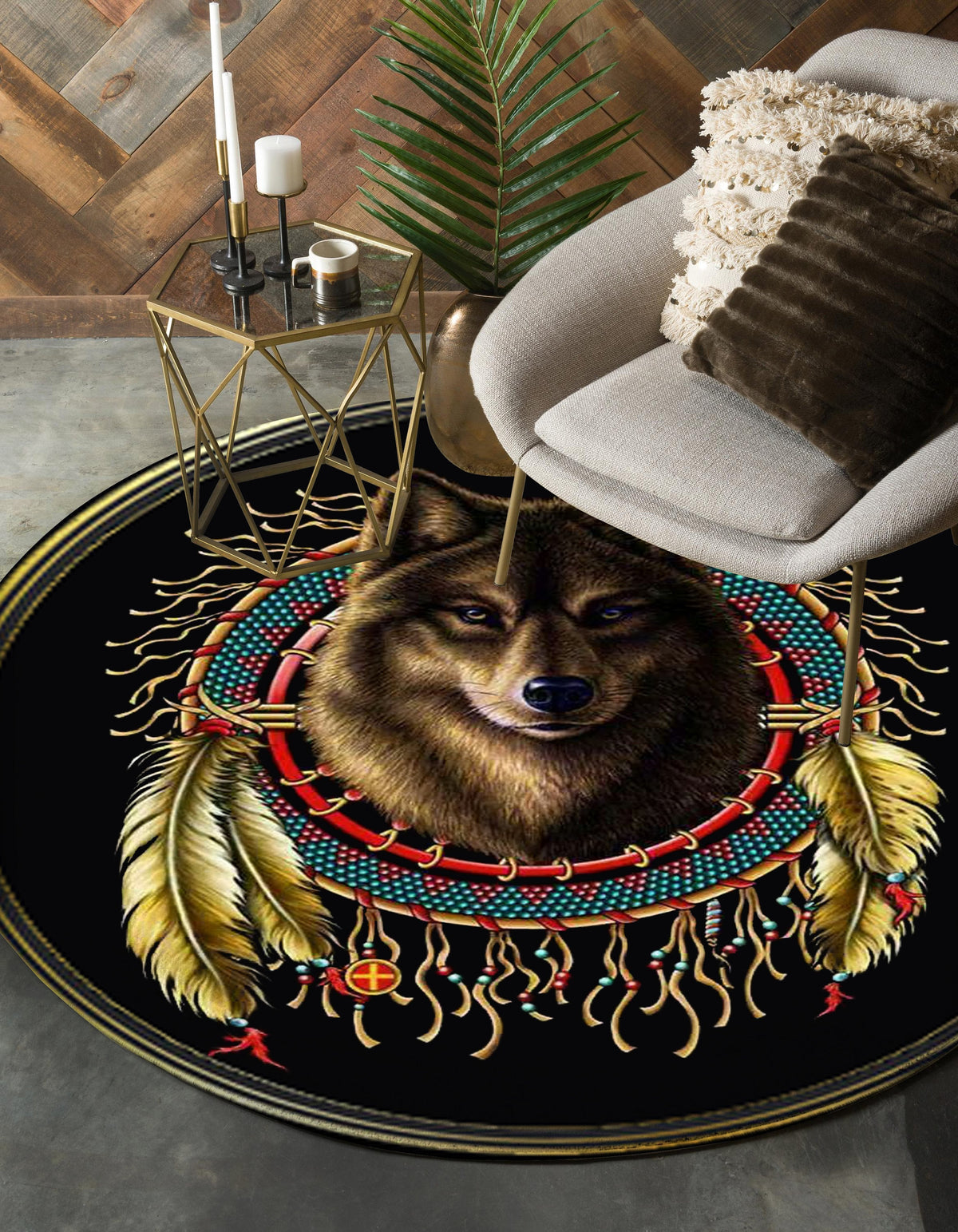 wolf-dreamcatcher-native-american-design-round-carpet