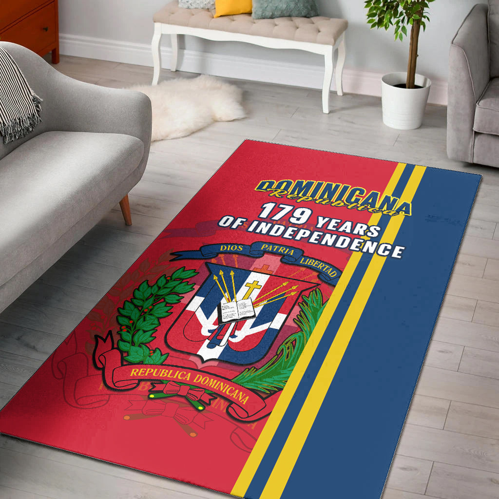 Dominican Republic Area Rug Happy 179 Years Of Independence - Wonder Print Shop
