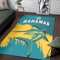 Bahamas Area Rug Blue Marlin With Bahamian Coat Of Arms - Wonder Print Shop