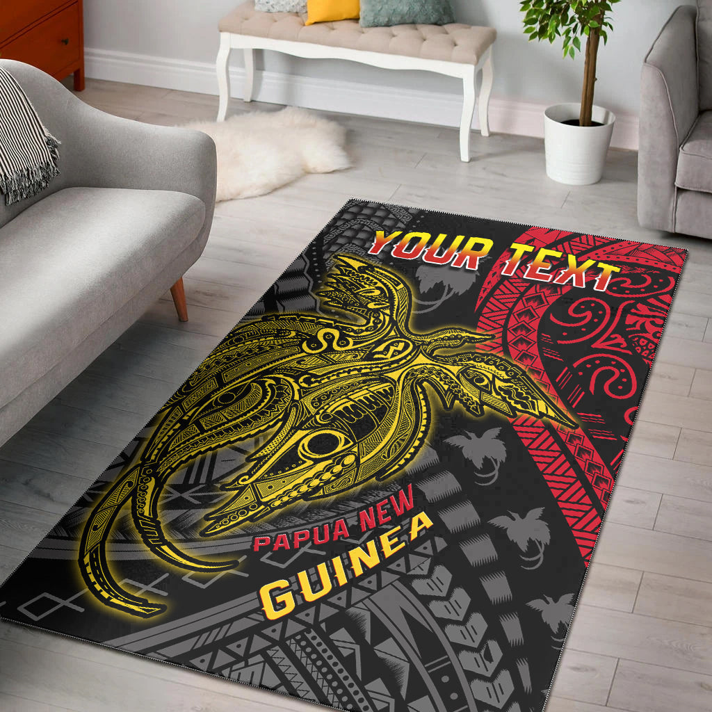 Custom Personalised Papua New Guinea Area Rug Raggiana Birds Of Paradise Happy 47th Independence Day LT13 - Wonder Print Shop