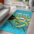 (Custom Personalised) Bahamas Area Rug Bahamian Blue Marlin Merry Christmas - Wonder Print Shop