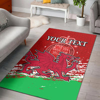 (Custom Personalised) Wales Football 2022 Area Rug Come On CYMRU The Red Wall LT13 - Wonder Print Shop