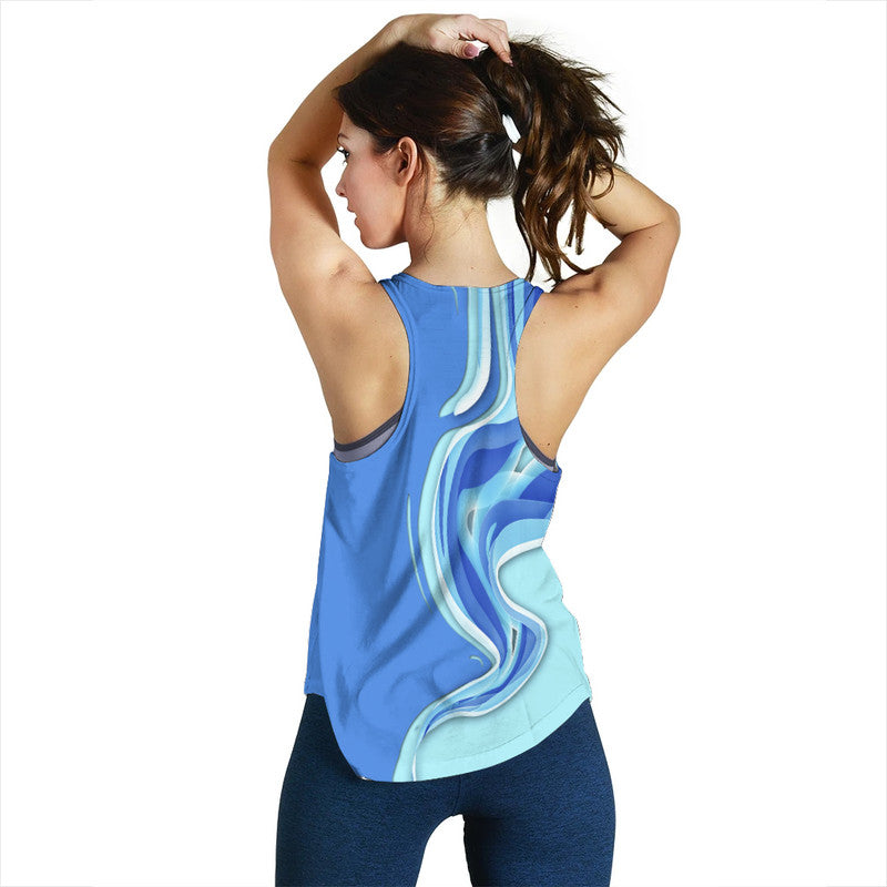 Fathers Day Fishing Quotes Women Racerback Tank - Ocean Wave Style - Wonder Print Shop