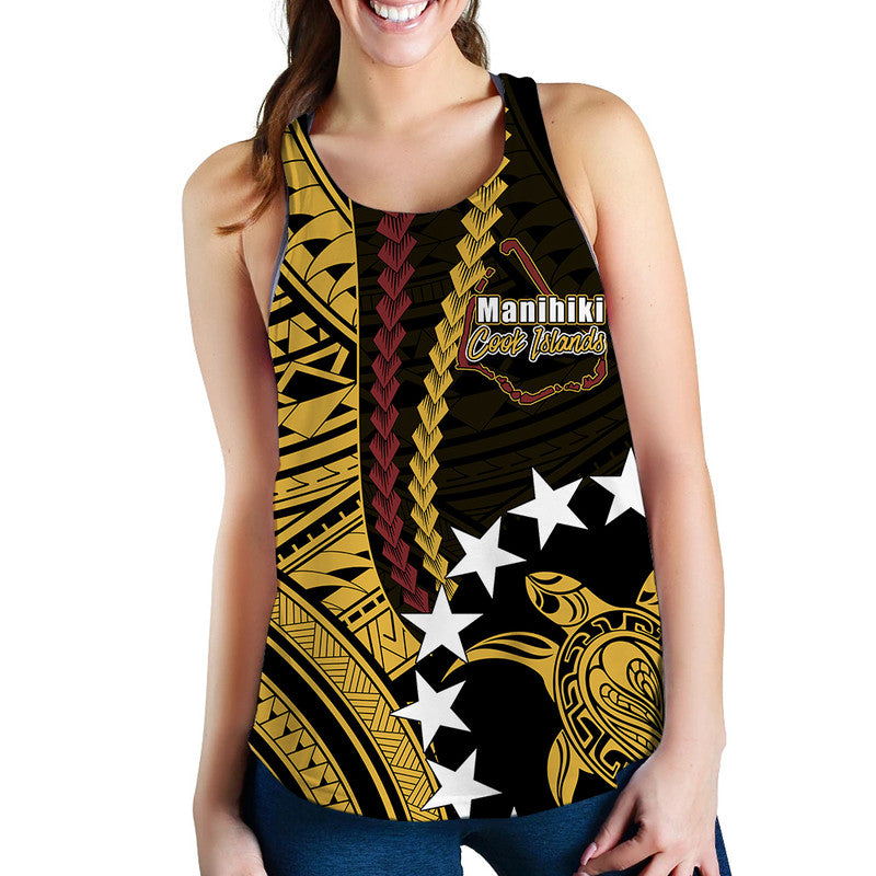 Cook Islands Manihiki Polynesian Women Tank Top LT6 - Wonder Print Shop