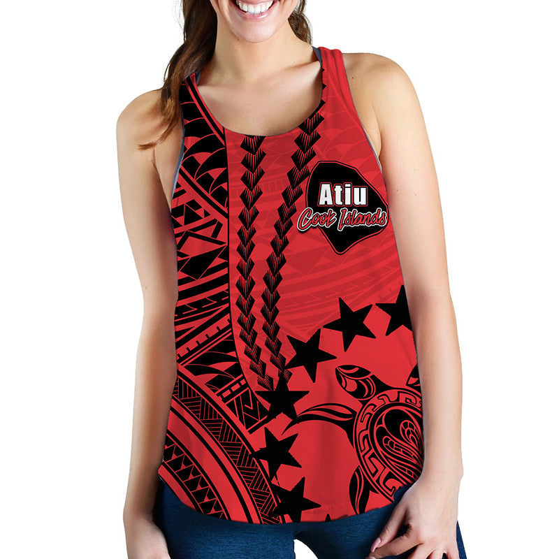 Cook Islands Atiu Polynesian Women Tank Top LT6 - Wonder Print Shop