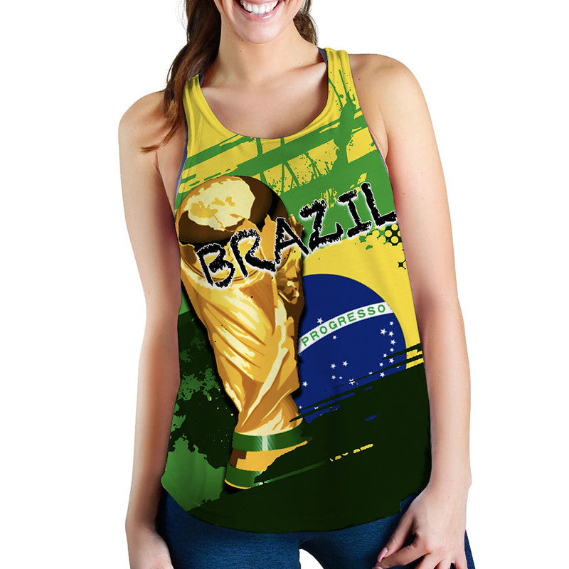 Brazil World Cup Soccer Women Tank Top LT6 - Wonder Print Shop
