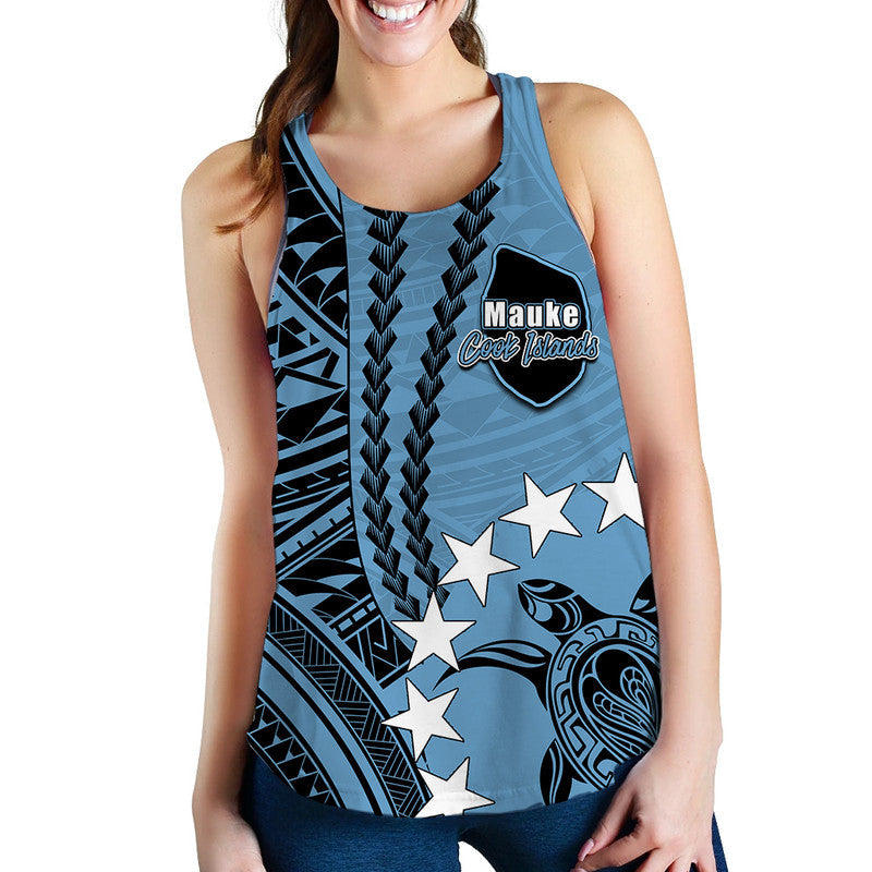 Cook Islands Mauke Polynesian Women Tank Top LT6 - Wonder Print Shop