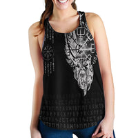 Viking Clothing Viking Compass Vegvisir Tattoo Women's Racerback Tank RLT12 - Wonder Print Shop