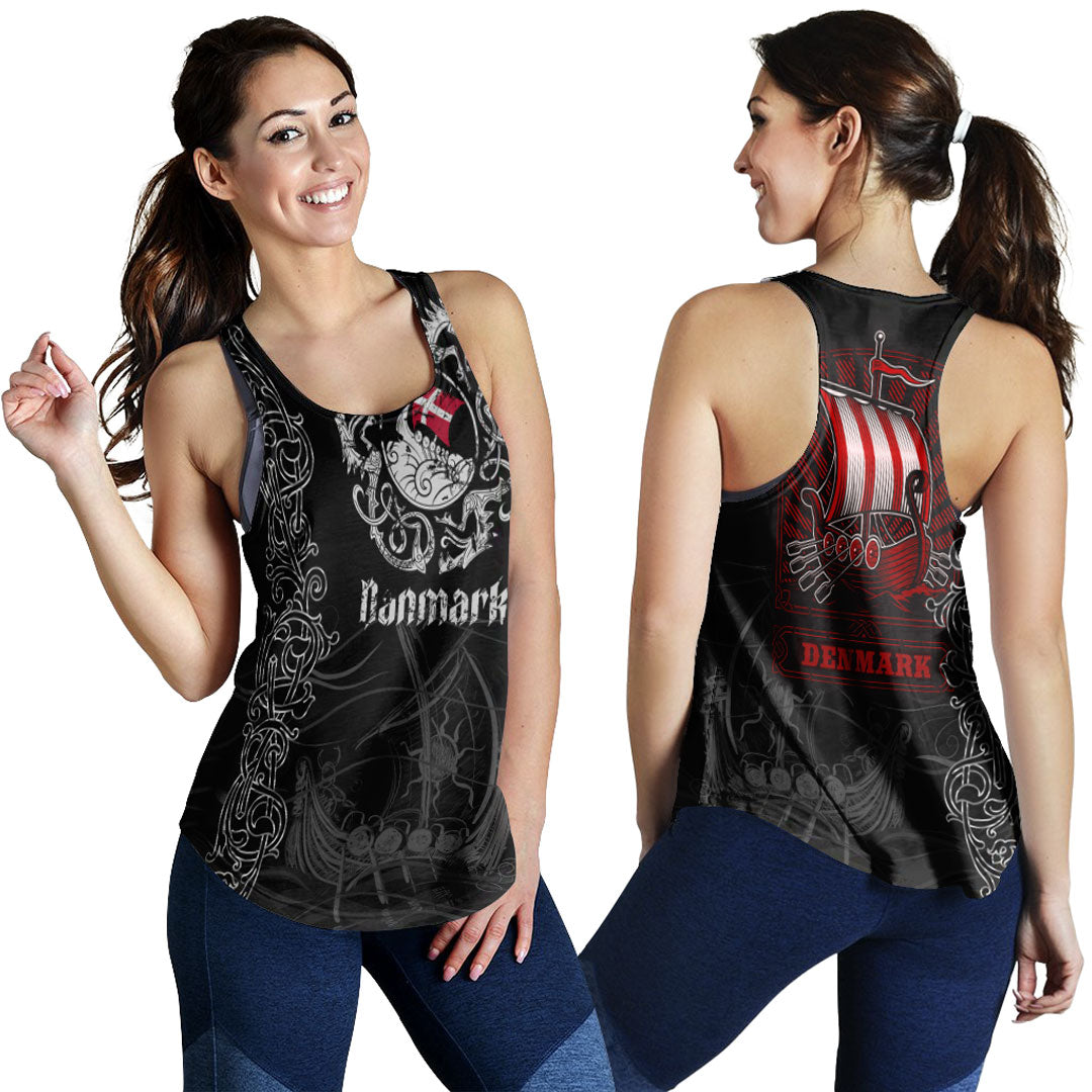 Viking Clothing Viking Drakkar Denmark Warship Women's Racerback Tank RLT12 - Wonder Print Shop