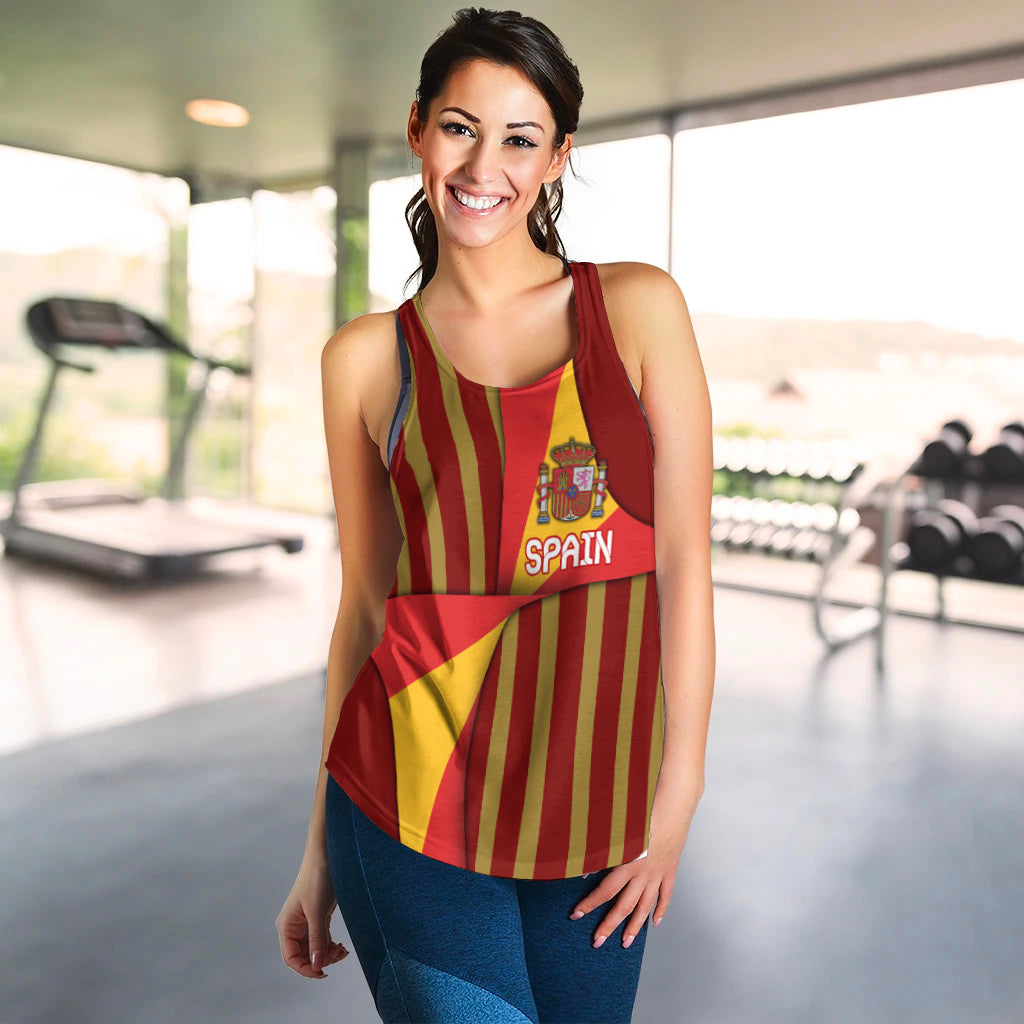 (Custom Personalised) Spain Football 2021 Women Tank Top Special Style LT16 - Wonder Print Shop