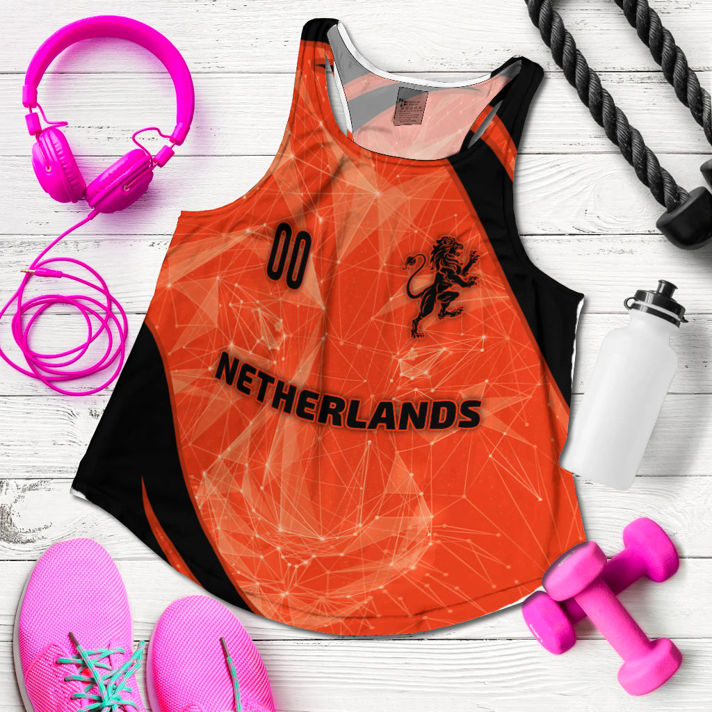 (Custom Personalised) The Netherlands Football 2021 Women Tank Top Sport Style LT16 - Wonder Print Shop