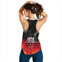 Papua New Guinea Women Racerback Tank Independence Day Special Style LT16 - Wonder Print Shop