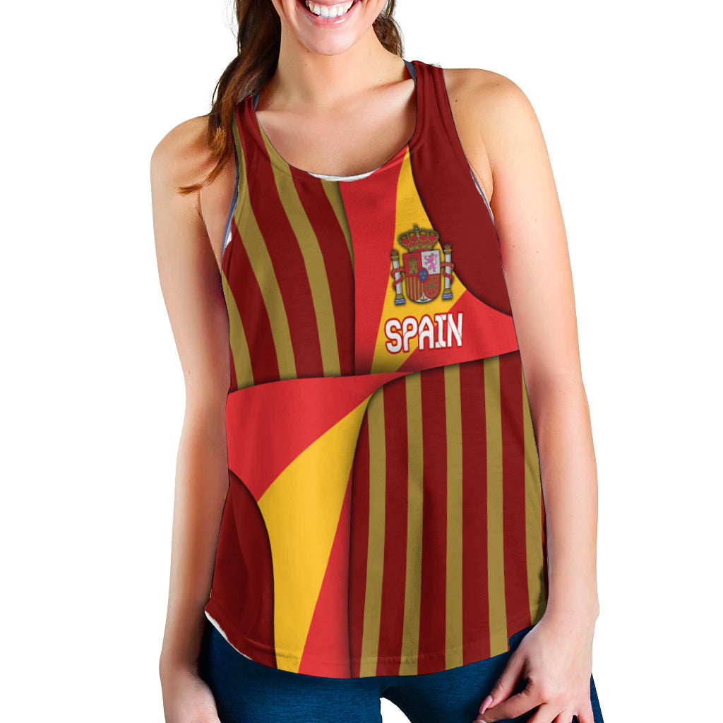 (Custom Personalised) Spain Football 2021 Women Tank Top Special Style LT16 - Wonder Print Shop