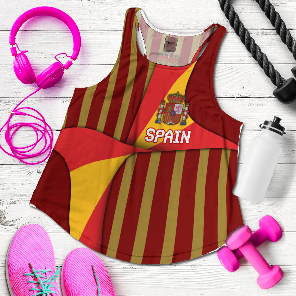 (Custom Personalised) Spain Football 2021 Women Tank Top Special Style LT16 - Wonder Print Shop