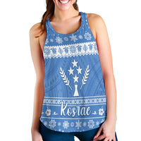 FSM Kosrae Christmas Women Racerback Tank Simple Style LT8 - Wonder Print Shop