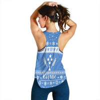 FSM Kosrae Christmas Women Racerback Tank Simple Style LT8 - Wonder Print Shop