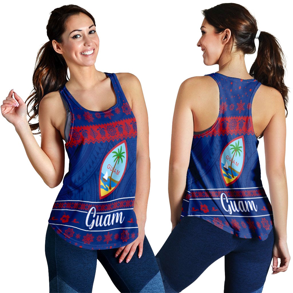 Guam Christmas Women Racerback Tank Simple Style LT8 - Wonder Print Shop