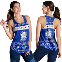 Marshall Islands Christmas Women Racerback Tank Simple Style LT8 - Wonder Print Shop