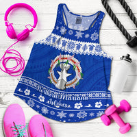 (Custom Personalised) Northern Mariana Islands Christmas Women Racerback Tank Simple Style LT8 - Wonder Print Shop