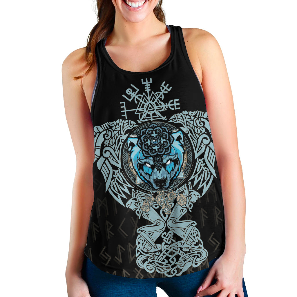 Viking Bear Tattoo Viking Women's Racerback Tank RLT12 - Wonder Print Shop