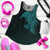Viking Women's Racerback Tank Raven Mjolnir Yggdrasil Cyan RLT12 - Wonder Print Shop