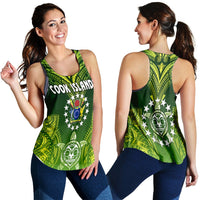 Cook Islands Women Racerback Tank Happy Independence Anniversary LT8 - Wonder Print Shop