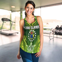 Cook Islands Women Racerback Tank Happy Independence Anniversary LT8 - Wonder Print Shop