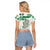 Ireland Cross Cricket Team Cropped T Shirt Celtic Irish Green Pattern Unique - Wonder Print Shop