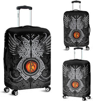 Viking Luggage Cover - Raido Rune, Raven Tattoo RLT12 - Wonder Print Shop