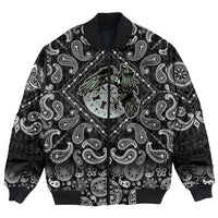 Viking Bomber Jacket Raven and Vegvisir with Bandana Paisley Style RLT12 - Wonder Print Shop