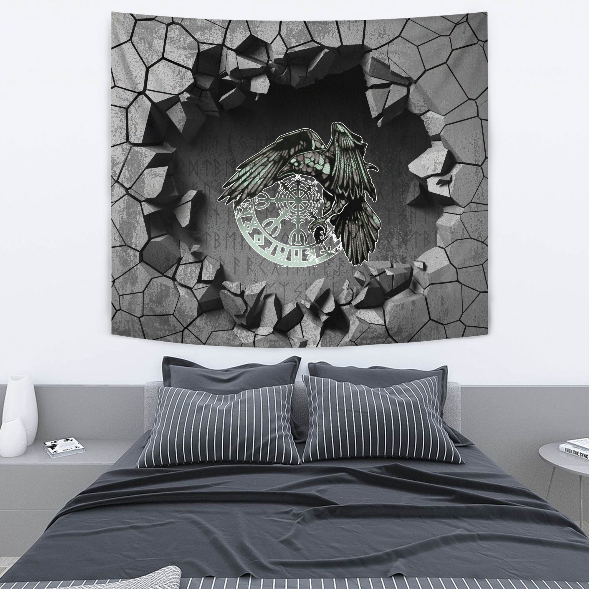 Viking Tapestry - Raven 2 Tapestry RLT12 - Wonder Print Shop