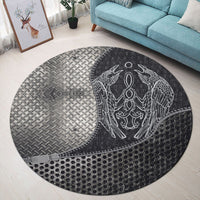 viking-carpet-raven-catching-sun-reflection-celtic-knot-black-and-white-round-carpet