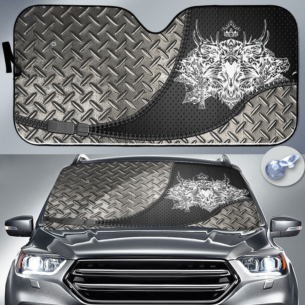 viking-auto-sun-shades-raven-with-horns-and-soaring-crown-auto-sun-shades