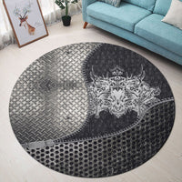 viking-carpet-raven-with-horns-and-soaring-crown-round-carpet