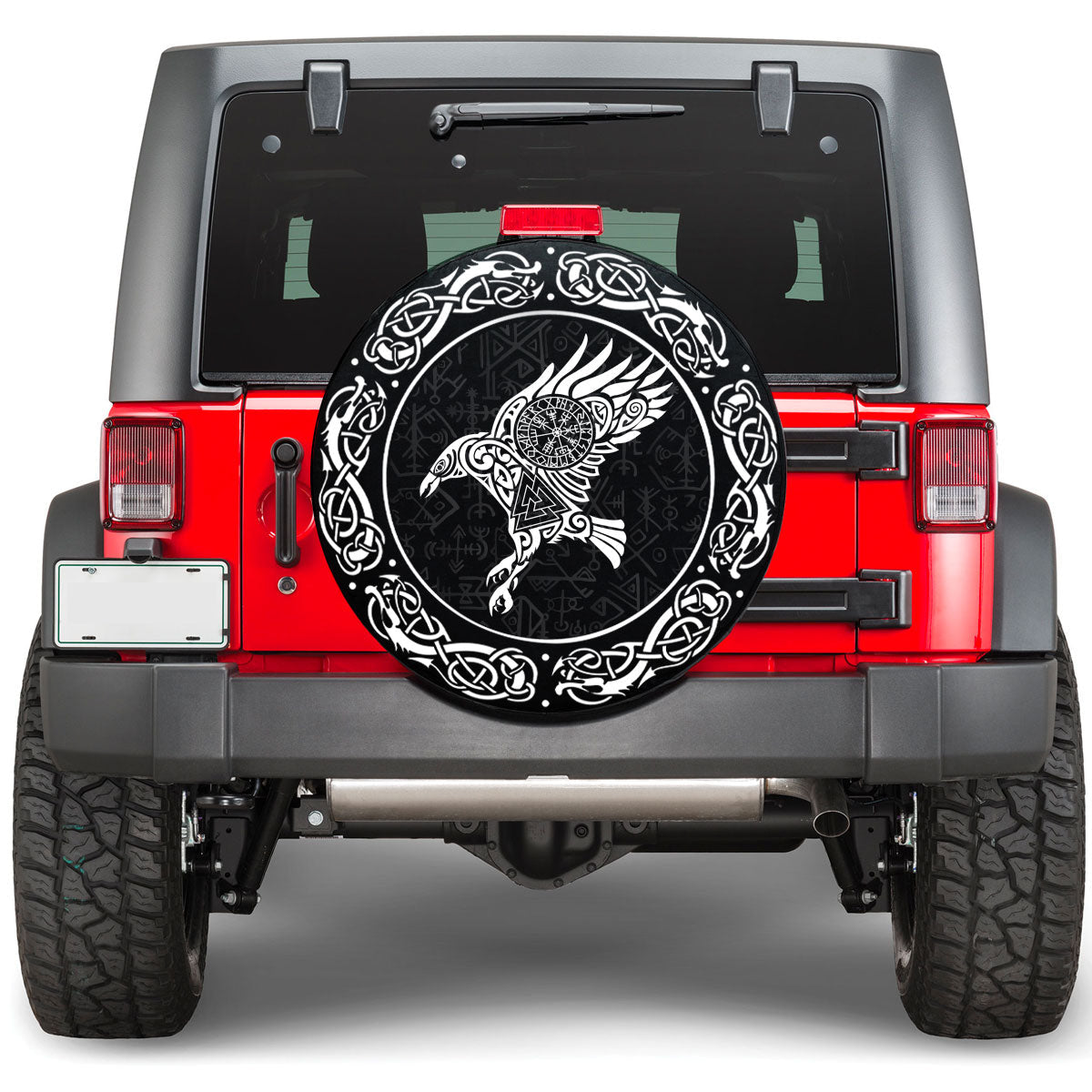 Viking Raven of Odin Viking Spare Tire Cover RLT12 - Wonder Print Shop
