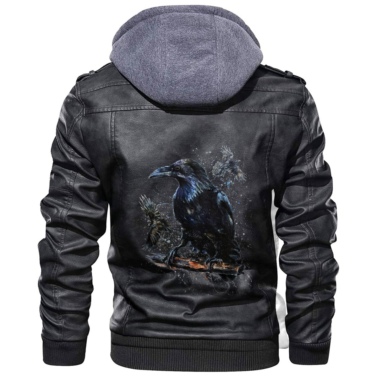 Viking Raven Leather Jacket RLT12 - Wonder Print Shop