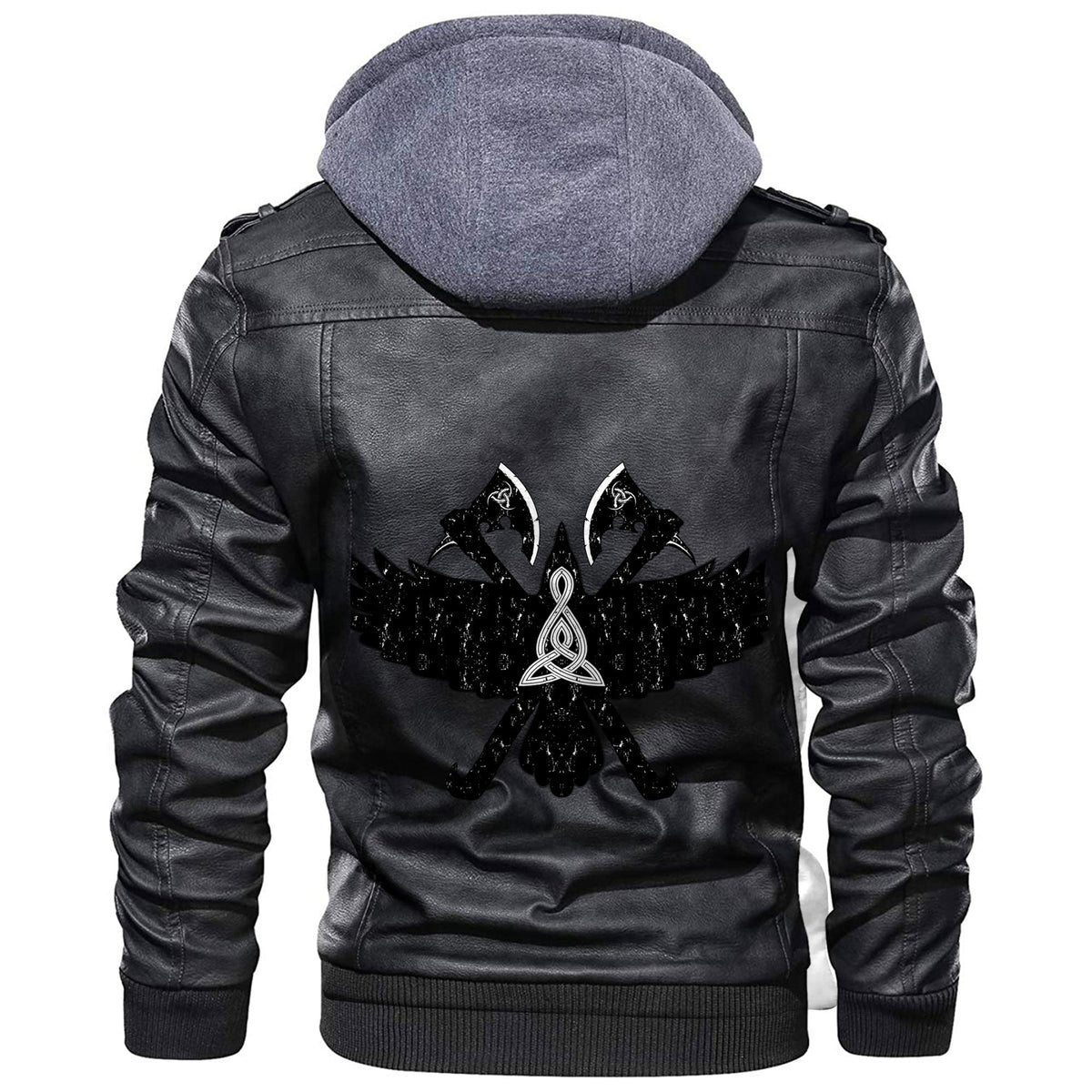 Viking Raven and DoubleRavens Leather Jacket RLT12 - Wonder Print Shop