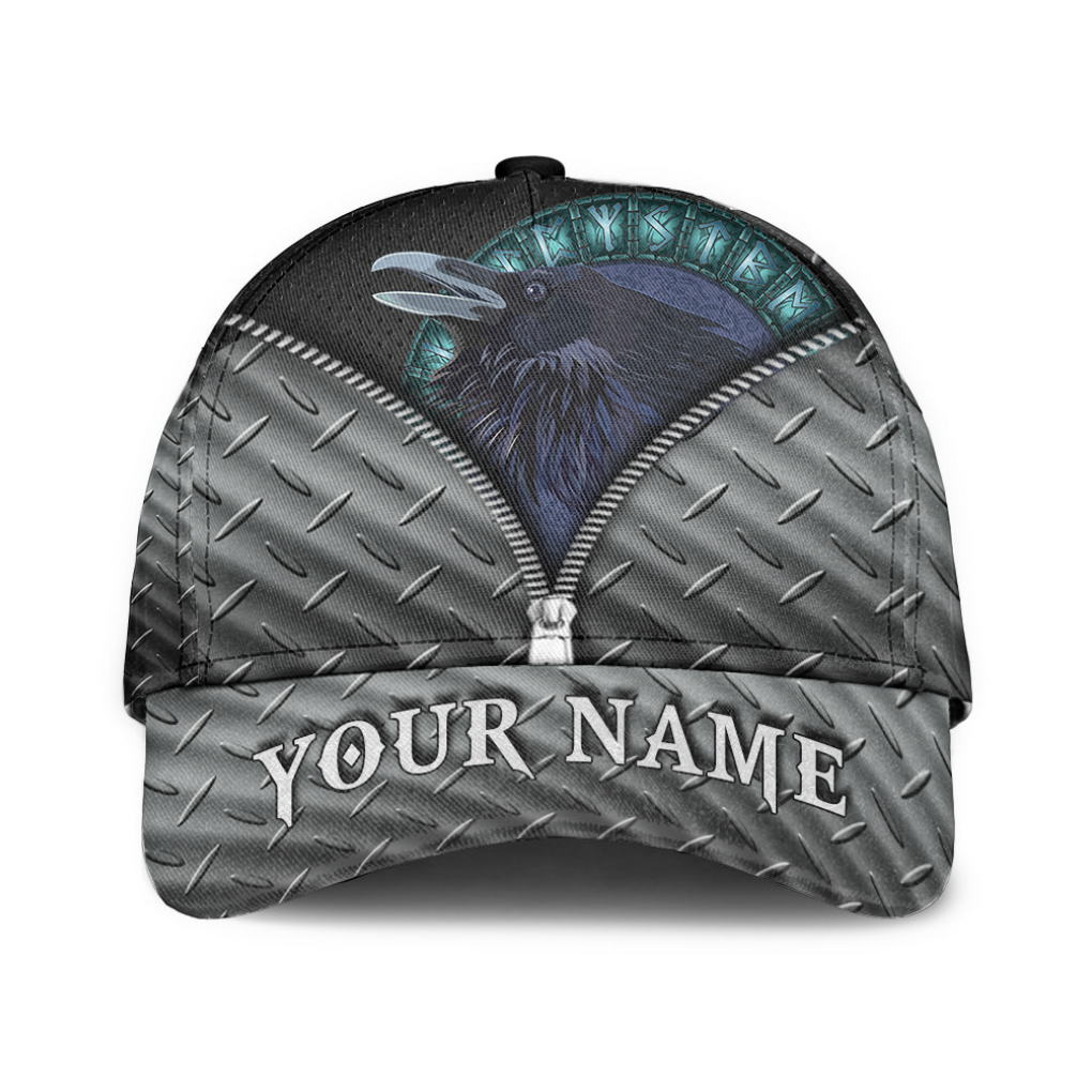 custom-viking-classic-cap-raven-and-runes-classic-cap