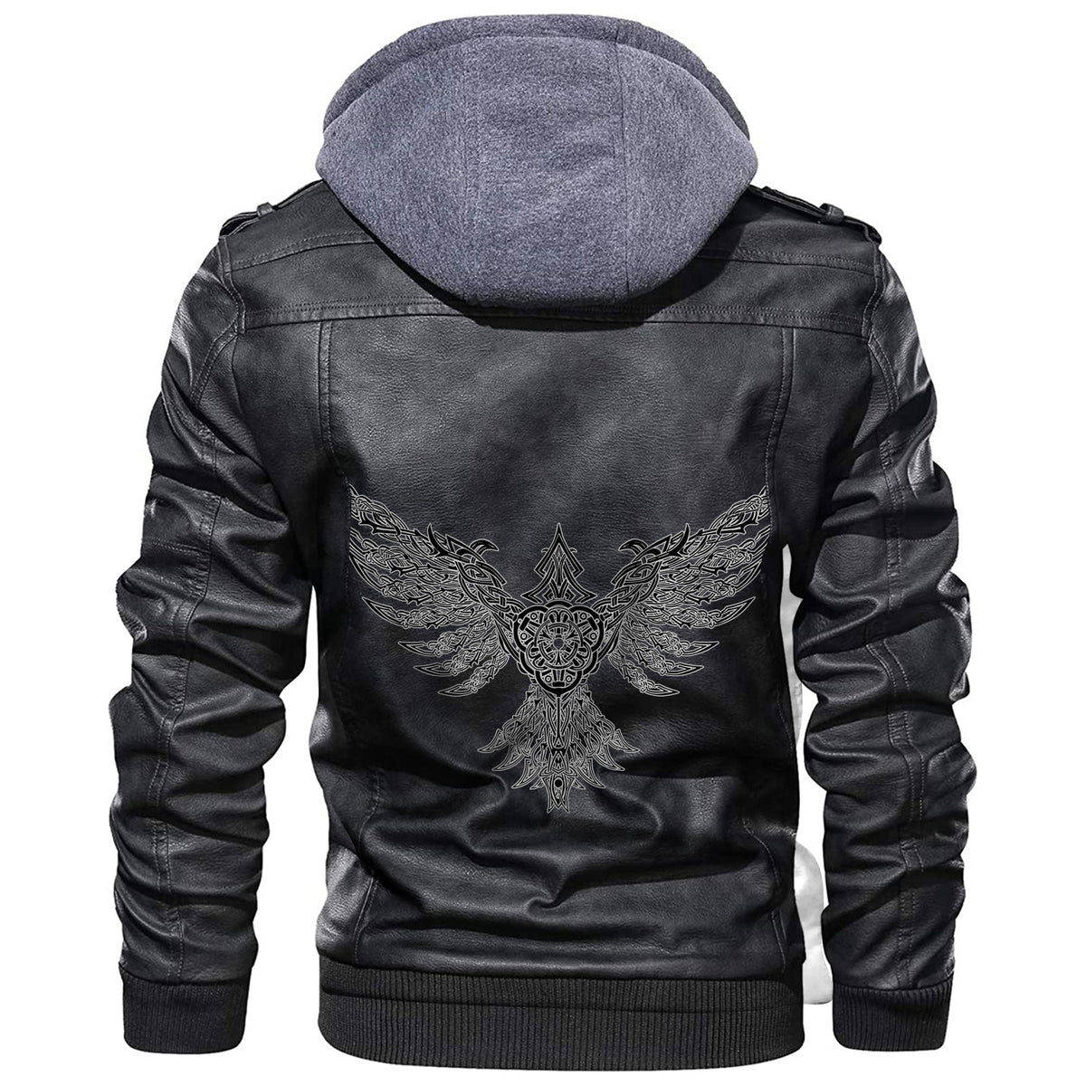 Viking Raven of Midgard Leather Jacket RLT12 - Wonder Print Shop